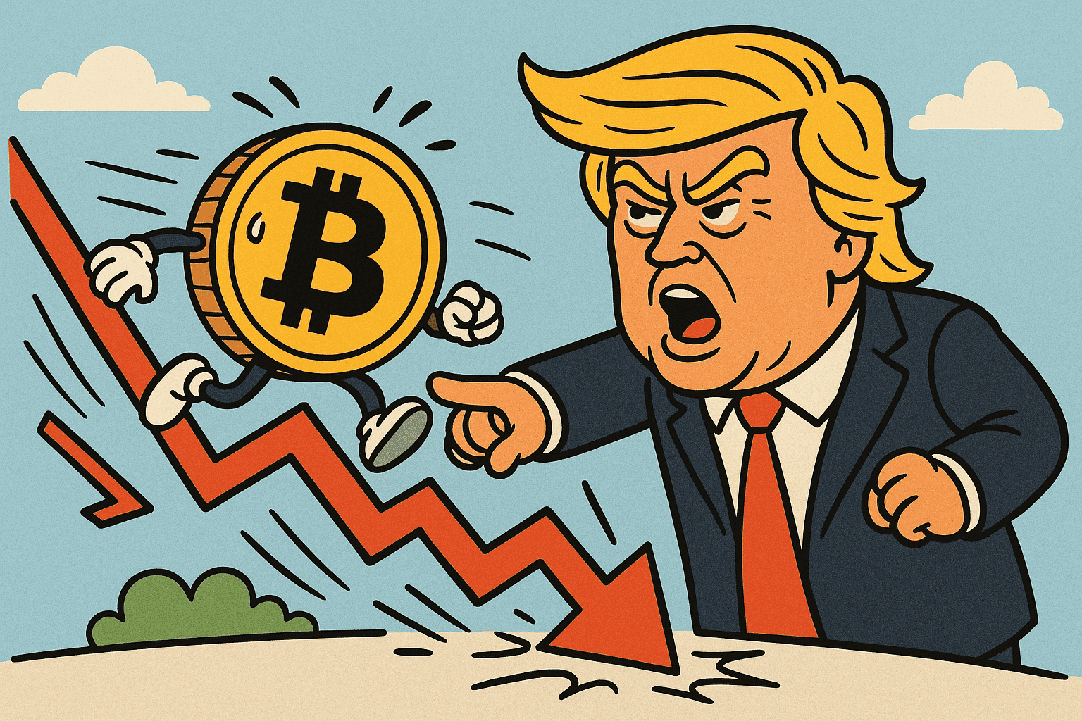 Precios Criptomonedas Caen por Nuevos Aranceles de Trump a UE
